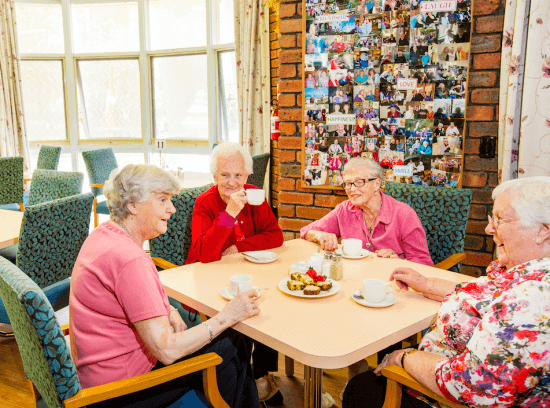 Making new friends at an Aged Care Facility