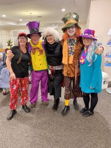 Biggest Morning Tea, Cancer Council of Victoria, fun in aged care, Fundraiser, Fundraising, Mat Hatters Tea Party